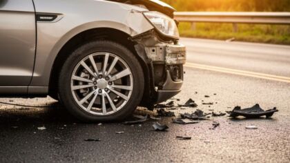 Między Morownicą a Śmiglem ładunek spadł na auto
